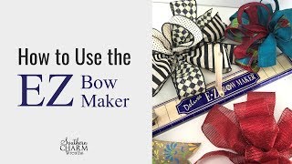 Review Ways to Use the EZ Bow Maker for Pro Wreath Bows [upl. by Thurmond]