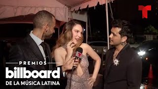 Belinda y Christian Nodal desfilaron juntos en los Billboard  Telemundo Entretenimiento [upl. by Urd]