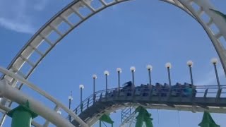 Man jumps out of rollercoaster after lap bar unlocks midride [upl. by Orman715]