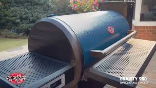 Char Griller Gravity Fed 980 Charcoal Grill Review [upl. by Rudwik]