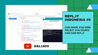 5 Cara Share atau Kirim Project atau Source Code dari Repl it [upl. by Enaxor]