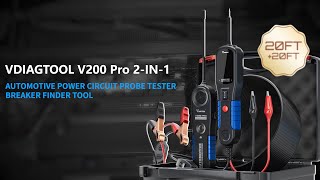 Vdiagtool V200 Pro Circuit Probe Kit  Car Circuit Savior [upl. by Youngran]