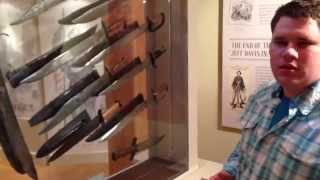 Bowie Knife History At The Arkansas Historical Museum [upl. by Mohun808]