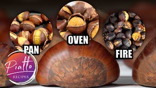 How to ROAST CHESTNUTS at Home in an Oven in a Pan and on an Open Fire [upl. by Parish]