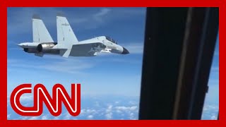 Video shows Chinese fighter jet intercepting US aircraft [upl. by Racklin]