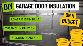 Insulating the garage door on a budget [upl. by Oflodur]