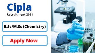 Cipla Jobs for MScBSc Chemistry  Pharma Jobs  Scientist [upl. by Atinrehs]