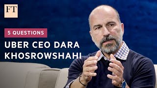 Uber CEO Dara Khosrowshahi  5 Questions [upl. by Aseeral]