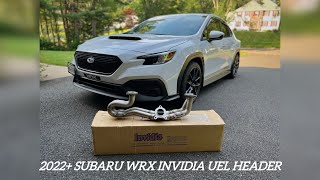 2022 Subaru WRX Invidia UEL Header Unboxing and Install [upl. by Siffre]