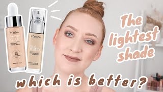 Loreal True Match Nude Serum Foundation Review  Demo  Swatch Comparison Shade 052 [upl. by Kristof]