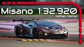 Misano  132920  ACC Hotlap  Setup  Lamborghini Huracan GT3 EVO2 [upl. by Sommers]