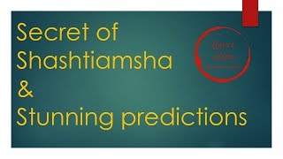 Secret of Predictions D60 and stunning predictions  Learn Predictive Astrology  Video Lecture 42 [upl. by Nosnaj541]