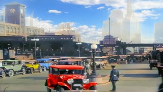 Chicago 1920s in color 60fps Remastered wsound design added [upl. by Umberto]