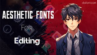 Aesthetic Fonts For Editing  Dafontcom fonts capcutpro fontstyles MercyEdit6 [upl. by Aretha]