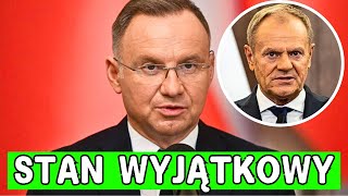 Stan wyjątkowy Duda wypowiada wojnę Tuskowi Rząd się kłóci o imigrantów Ziobro wraca do gry [upl. by Reena667]