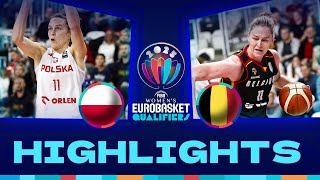 Poland v Belgium  Full Game Highlights  FIBA EuroBasketWomen 2025 Qualifiers [upl. by Croner616]