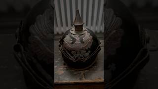 Unboxing M1915 Picklehaube Full vid coming soon history historyofgermany ww1german germanww1 [upl. by Amikehs]