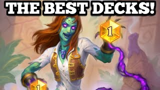 The FIVE BEST DECKS to get LEGEND in Perils in Paradise  Hearthstone [upl. by Ambert]