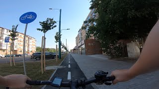 Pista nouă de biciclete pe B dul Sudului  Timisoara ROmania [upl. by Nwadahs]