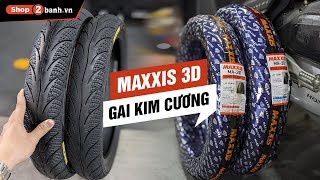 Cận cảnh vỏ xe gai kim cương 3D Vỏ Maxxis gai đẹp bám đường tốt phù hợp mọi cung đườnggiá hợp lý [upl. by Zelle280]