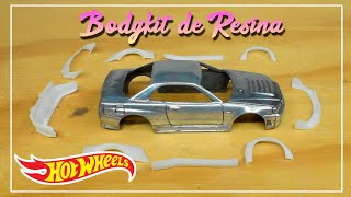 Cómo poner un Bodykit de resina en un Hot Wheels [upl. by Ylrebmyk564]