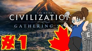 Lets Play  Civilization VI Gathering Storm  Canada  Part 1 [upl. by Yekcir]