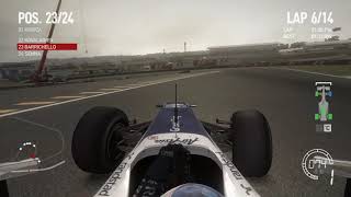 F1 2010  Tyre Failure After Pit Stop [upl. by Tterrag]