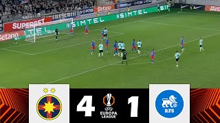 FCSB vs FC RFS 41  UEFA Europa League 202425  Match Highlights [upl. by Einomrah]