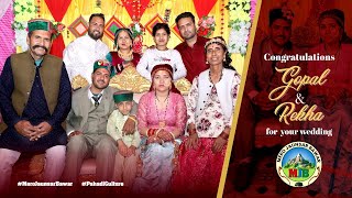 vlog  GOPAL weds REKHA  shadi wedding pahariwedding [upl. by Adieren]