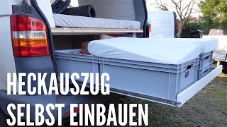 Campervan  HeckauszugSchwerlastauszug selbst einbauen VW T5 [upl. by Tiemroth]