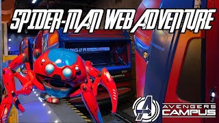 4K NEW RIDE SPIDERMAN WEB ADVENTURE  AVENGERS CAMPUS DISNEYLAND PARIS [upl. by Htebsle]