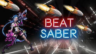 beat saber Get Jinxed  League of Legends Expert FC [upl. by Toffic912]