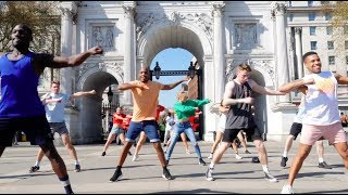 Huge Epic Flash Mob in Marble Arch London [upl. by Kindig]