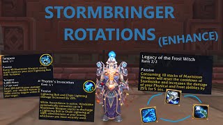 Enhancement Shaman Stormbringer Rotations [upl. by Bortz270]