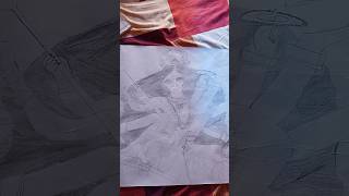 Aigiri Nandini DJ remix Durga Mata ka drawing [upl. by Hearsh57]