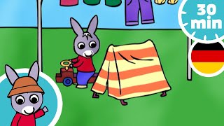 🎪 Trotro baut eine Hütte 🎪  Cartoon für Baby [upl. by Assenahs196]