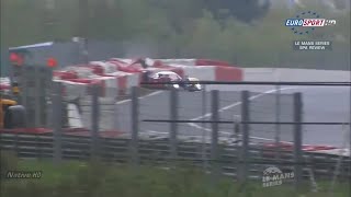 Peugeot 908 Eau Rouge  Raidillon Crash  1000 KM Of Spa 2010 [upl. by Aerdnad]