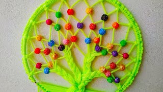 Macrame🌳tree of life Wall Hanging  Macrame Dream Catcher Tutorial In Hindi  Full HD Part [upl. by Karina55]