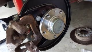 Volkswagen Golf mk4 rear wheel bearing replacement [upl. by Watkins955]