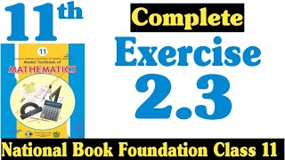 Class 11 Maths Chapter 1 Exercise 23  Ex 23 Class 11  23 Maths Class 11  Fazal Academy [upl. by Vernon]