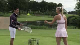 Djokovic vs Sharapova The Challenge [upl. by Pournaras385]