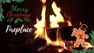 Fireplace with Christmas music 🔥 Cheminée et musique de Noël [upl. by Aimek]