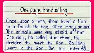 One page handwriting  English writing  English ki nakal  English ki writing  1 page neat writing [upl. by Waldner567]