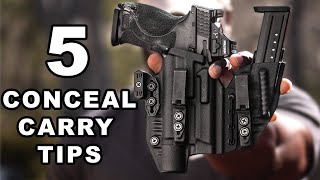 5 Conceal Carry Tips I Wish I Knew [upl. by Llenrup]