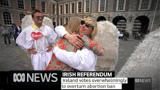 Ireland abortion referendum returns huge majority for Yes campaign [upl. by Noirda]