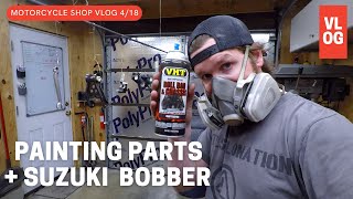 Painting GL650 Parts  Suzuki Intruder 1400 Carbs [upl. by Margeaux]