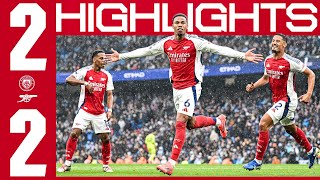 A HARDFOUGHT POINT IN MANCHESTER 👊  HIGHLIGHTS  Manchester City v Arsenal 22  Premier League [upl. by Jakob]