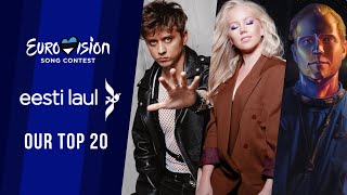 🇪🇪 Eesti Laul 2024 Estonia  OUR TOP 20  Eurovision 2024 [upl. by Sherrod]