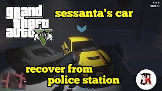 recover sessantas car from police station  gta 5 online  auto shop setup  ZR07 gamings [upl. by Ennylcaj]