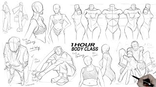 1H ANATOMY  BODY  POSE CLASS [upl. by Wivina]